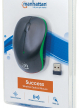 Mysz bezprzewodowa Manhattan 179393 optyczna Success 1000 dpi 2.4GHz czarno/zielona