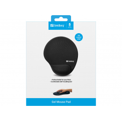 Podkładka pod mysz Sandberg 520-23 z poduszką pod nadgarstek czarny
