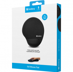 Podkładka pod mysz Sandberg 520-23 z poduszką pod nadgarstek czarny