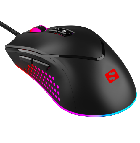 Mysz Sandberg 640-20 Azazinator Mouse 6400 USB-A czarny