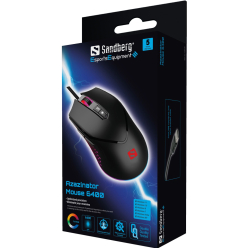 Mysz Sandberg 640-20 Azazinator Mouse 6400 USB-A czarny