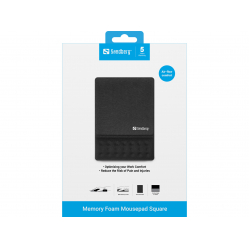 Podkładka pod mysz Sandberg 520-38 z poduszką pod nadgarstek czarny
