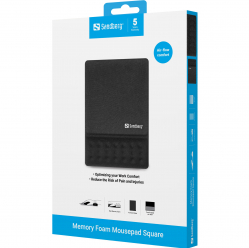 Podkładka pod mysz Sandberg 520-38 z poduszką pod nadgarstek czarny