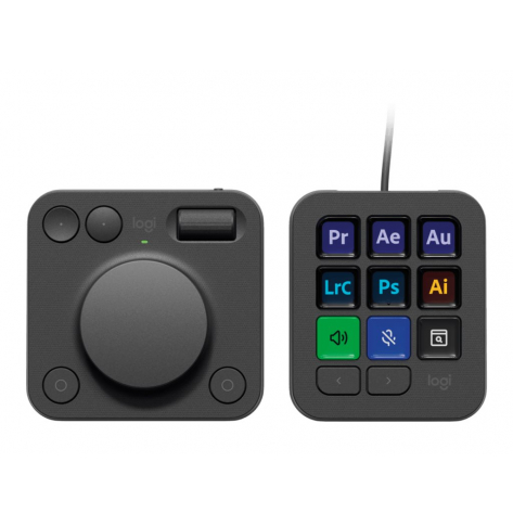 Zestaw klawiatury i tarczy Logitech MX Creative Console 920-012931 USB grafit