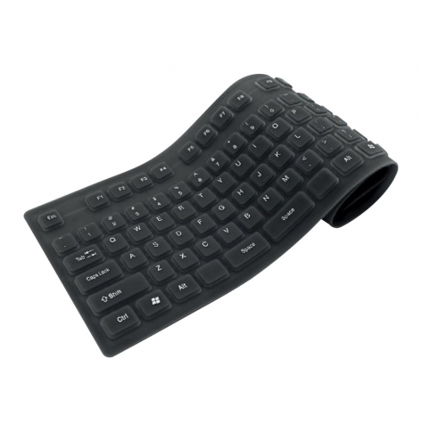 Klawiatura Techly 306165 USB PS2 Italian czarny