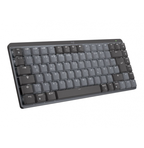 Klawiatura bezprzewodowa Logitech 920-010774 MX Mechaniczna Mini Minimalist podświetlana 2.4GHZ BT grafit
