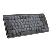 Klawiatura bezprzewodowa Logitech 920-010779 MX Mechaniczna Mini Minimalist podświetlana 2.4GHZ BT grafit