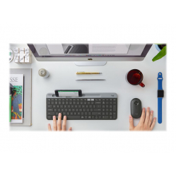 Klawiatura bezprzewodowa Logitech Slim Multi-Device K580 BT 2.4 GHz grafit