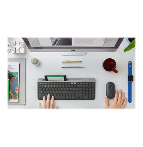 Klawiatura bezprzewodowa Logitech Slim Multi-Device K580 BT 2.4 GHz grafit