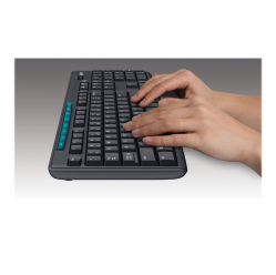 Klawiatura bezprzewodowa Logitech K270 920-003748 2.4 GHz czarny