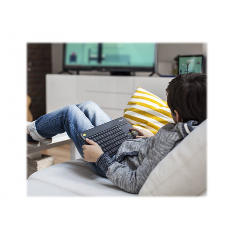 Klawiatura bezprzewodowa Logitech K400 Plus 920-007143 2.4 GHz czarny