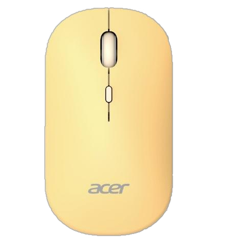 Mysz ACER GP.MCE11.04B AMR130 dual mode 2.4GHz BT 5.2 4 buttons Żółty