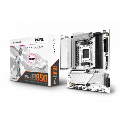 Sapphire Technology Płyta główna PURE B850M WIFI AM5 4DDR5 mATX