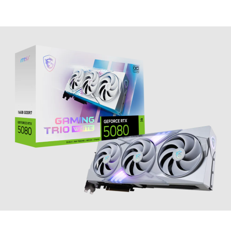 Karta graficzna MSI GeForce RTX 5080 16GB GAMING TRIO OC WHITE VGA