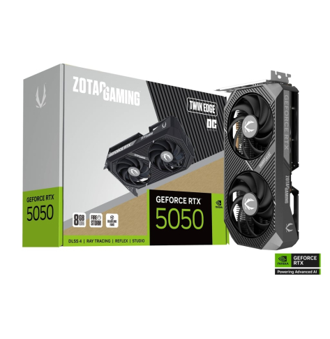 Karta graficzna ZOTAC GAMING GeForce RTX 5050 TWIN EDGE OC 8GB BHDMI 2.1b 3xDisplay Port 2.1b