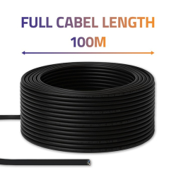 Qoltec Kabel patchcord sieciowy skrętka UTP | CAT6 | High speed 1Gb/s | LAN | 100m | Czarny 