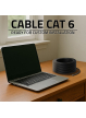 Qoltec Kabel patchcord sieciowy skrętka UTP | CAT6 | High speed 1Gb/s | LAN | 50m | Czarny 