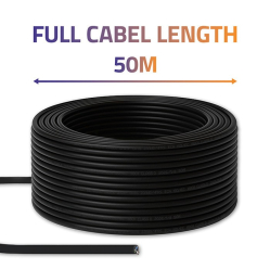 Qoltec Kabel patchcord sieciowy skrętka UTP | CAT6 | High speed 1Gb/s | LAN | 50m | Czarny 