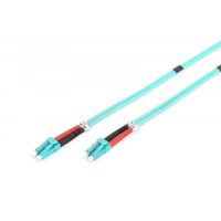 Kabel światłowodowy Digitus Patch cord FO LC-LC MM 50/125 OM3 duplex LSOH 7m Turkusowy