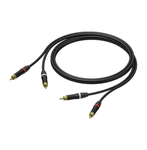 Kabel 2x Męski RCA/Cinch - 2x Męski RCA/Cinch Ultraflex 1,5m - PRA800/1.5 