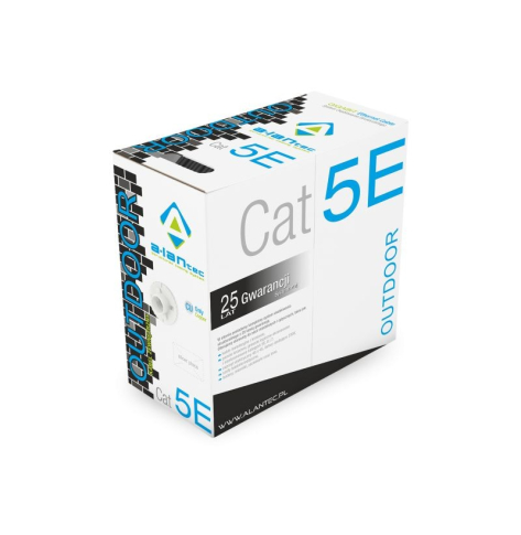 Kabel U/UTP kat.5E Alantec Zewnętrzny Żelowany 305m