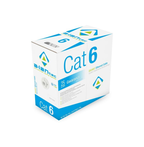 Kabel U/UTP typu linka Alantec kat.6 PVC 305m - 25 lat gwarancji