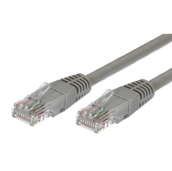 TB Kabel Patchcord miedziany kat.6 RJ45 UTP 5m. szary