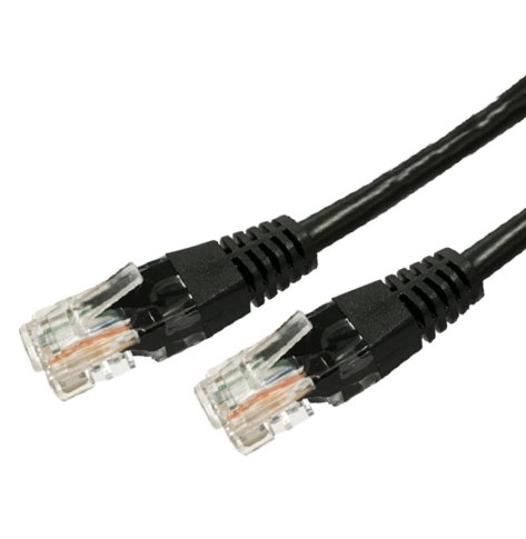 TB Kabel Patchcord miedziany kat.5e RJ45 UTP 7,5m. czarny