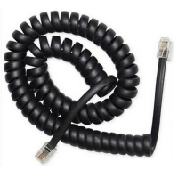Kabel spiralny Gembird RJ10/4P4C 2m Czarny