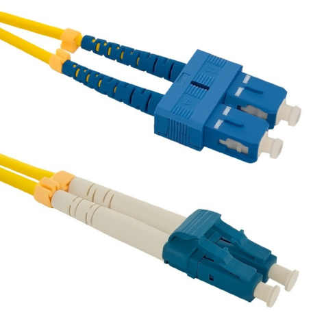 Qoltec Patchcord światłowodowy SC/UPC-LC/UPC | SM | 9/125 | G652D | 1m