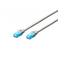 Kabel sieciowy Digitus Patch cord kat.5e UTP, CU, AWG 26/7 1m Szary
