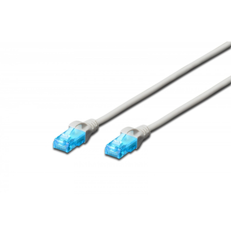 Kabel sieciowy Digitus Patch cord kat.5e UTP, CU, AWG 26/7 1m Szary