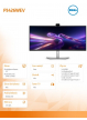 Monitor DELL Pro P3426WEV 34 USB-C Hub Webcam