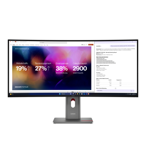 Monitor LENOVO ThinkVision P40WD-40 39.7 IPS 5120x2160 21:9 HDMI DP USB