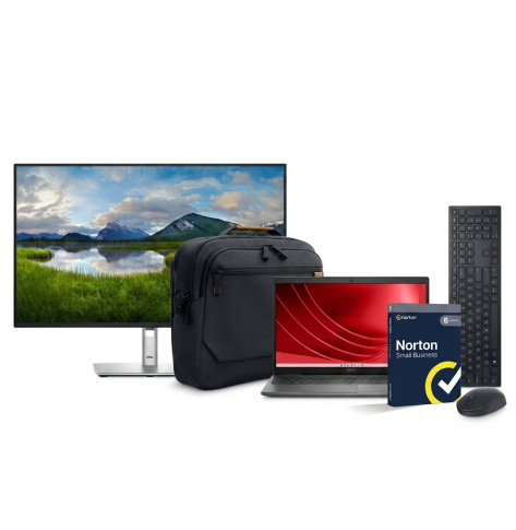 Zestaw laptop Dell Latitude 3550 15.6 FHD Ultra 5-125U 16GB 512GB FPR BK Win11Pro 3YPS + monitor DELL Pro P P2725DE + klawiatura / mysz DELL Pro KM5221W + torba DELL Ecoloop + Norton Small Business
