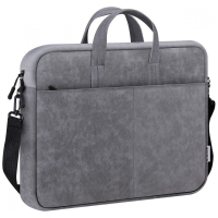 Torba SOLID LEATHER 15,6 cala Szara 