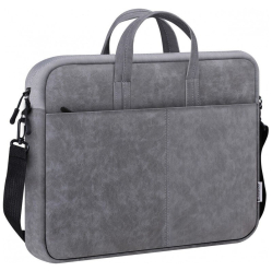 Torba SOLID LEATHER 15,6 cala Szara 