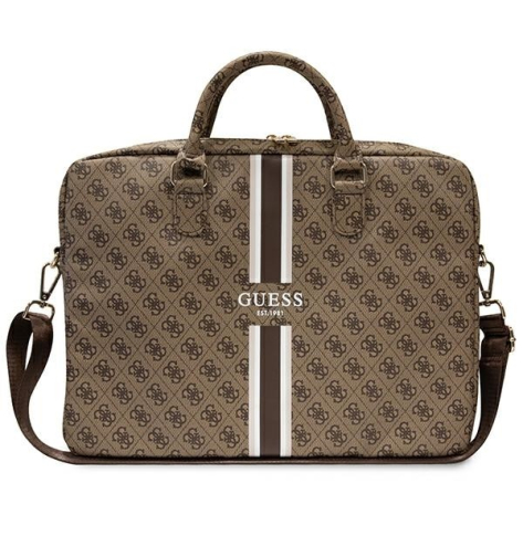 GUESS Torba do notebooka 16 cali 4G Printed GUCB15P4RPSW Brązowa