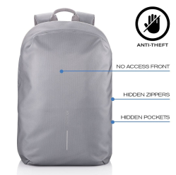 Plecak antykradzieżowy XD DESIGN BOBBY SOFT GREY