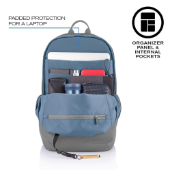 Plecak antykradzieżowy XD DESIGN BOBBY SOFT GREY