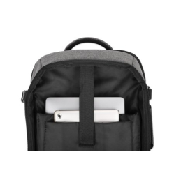 MANHATTAN Rome Travel Backpack 17.3i Sleeves for Most Laptops Up To 17.3i and Tablets Up To 11i 3 Soft Clamshell Cases gray