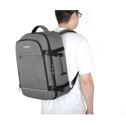 MANHATTAN Rome Travel Backpack 17.3i Sleeves for Most Laptops Up To 17.3i and Tablets Up To 11i 3 Soft Clamshell Cases gray