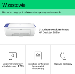 Urządzenie wielofunkcyjne HP DeskJet 2821e All-in-One up to 7.5/5.5ppm Printer
