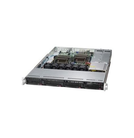 SUPERMICRO Chassis 1U Standard SC815TQC Chassis SAS3 BPN w/ Redundant PSU 500W quick release