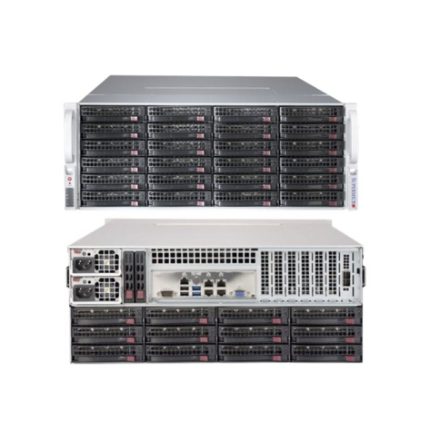 SUPERMICRO Chassis 4U SC847B LP SAS3 dual expander 10K fan 1200W PWS