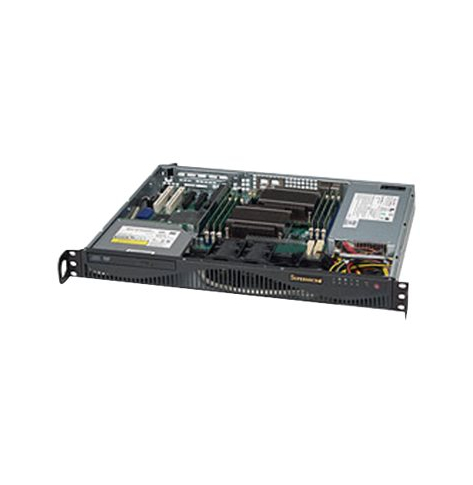SUPERMICRO Chassis Black 1U 512 w/ PSU 350W PWS HF RoHS/REACH