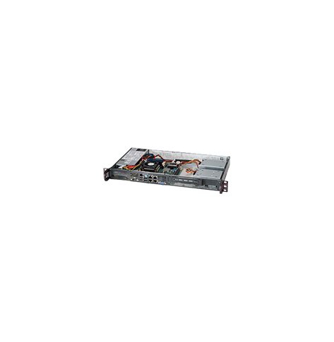 SUPERMICRO Chassis Black 1U Mini SC505 w/ PSU 200W Removable IO