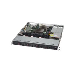 SUPERMICRO Chassis Black 1U SC113MFAC2 chassis w/ Redundant PSU platinum 800W