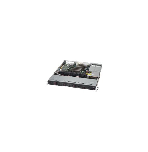 SUPERMICRO Chassis Black 1U SC113MFAC2 chassis w/ Redundant PSU platinum 800W