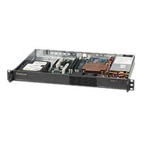 SUPERMICRO Chassis Black 1U SC510 chassis w/ PSU 200W